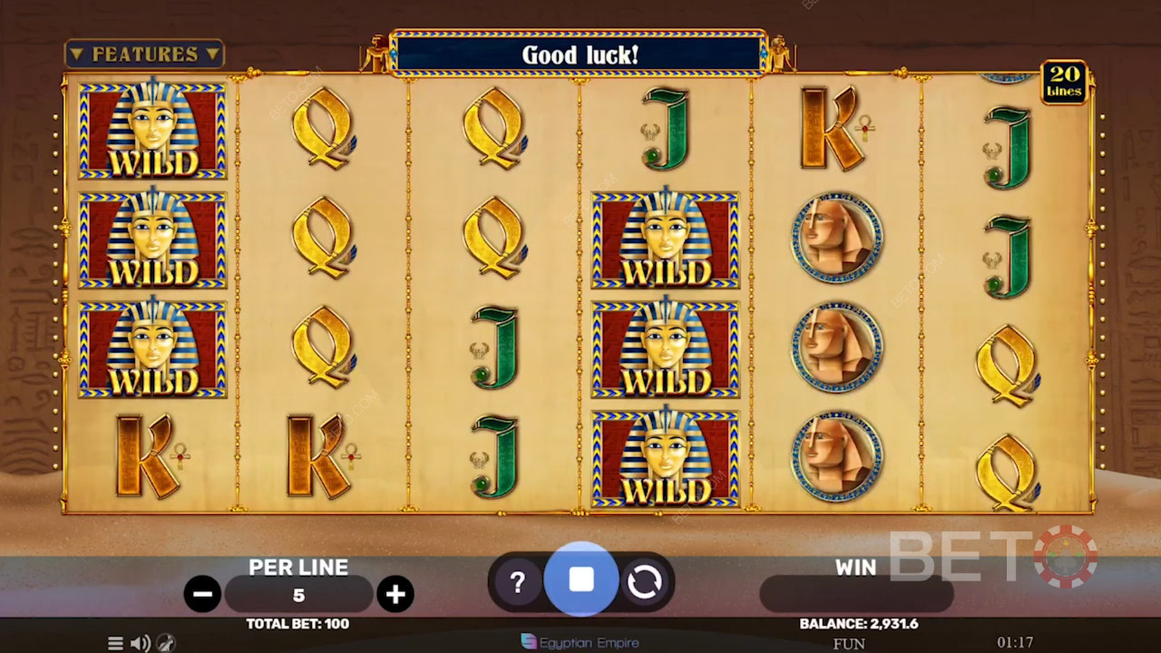Египетски пясъци Преглед от BETO Slots