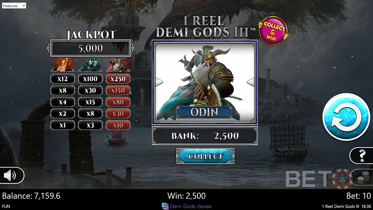 1 Макара Demi Gods III Преглед от BETO Slots