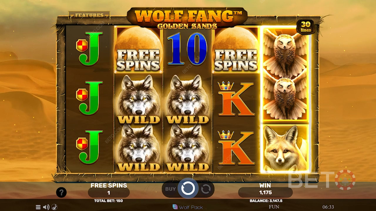 Wolf Fang Златни пясъци Преглед от BETO Slots