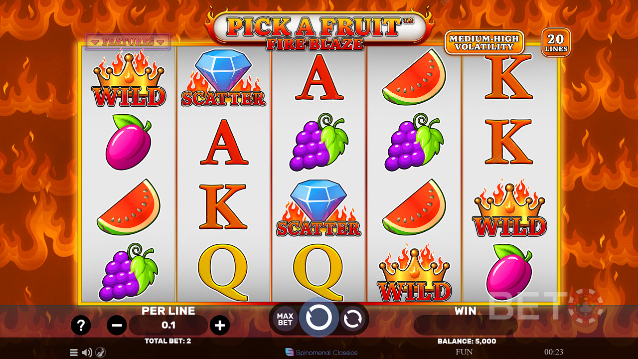 Pick A Fruit Fire Blaze Играй Безплатно