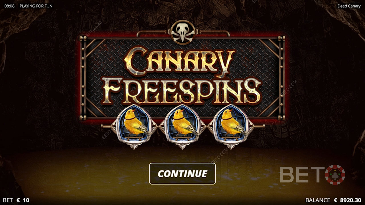 Безплатните завъртания на канарчетата са най-мощната функция на тази казино игра.