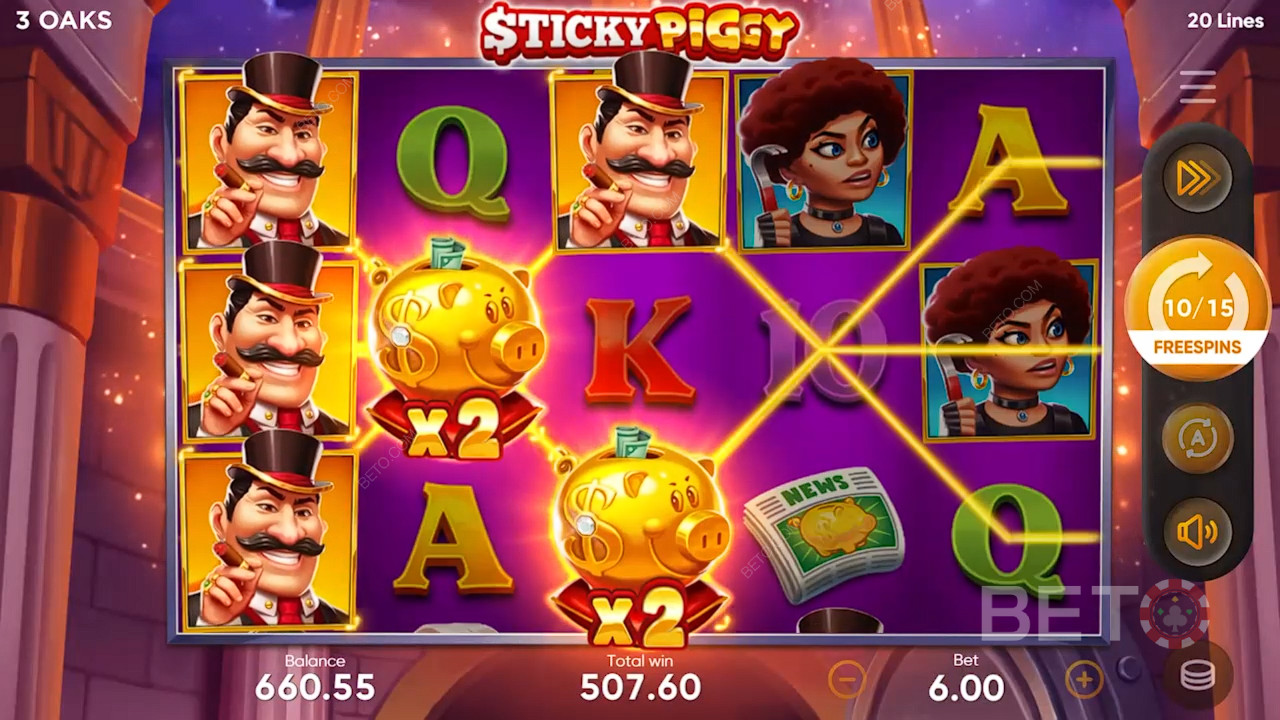 Sticky Piggy Преглед от BETO Slots
