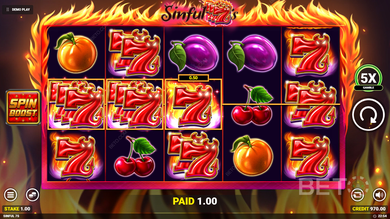 Sinful 7s Преглед от BETO Slots