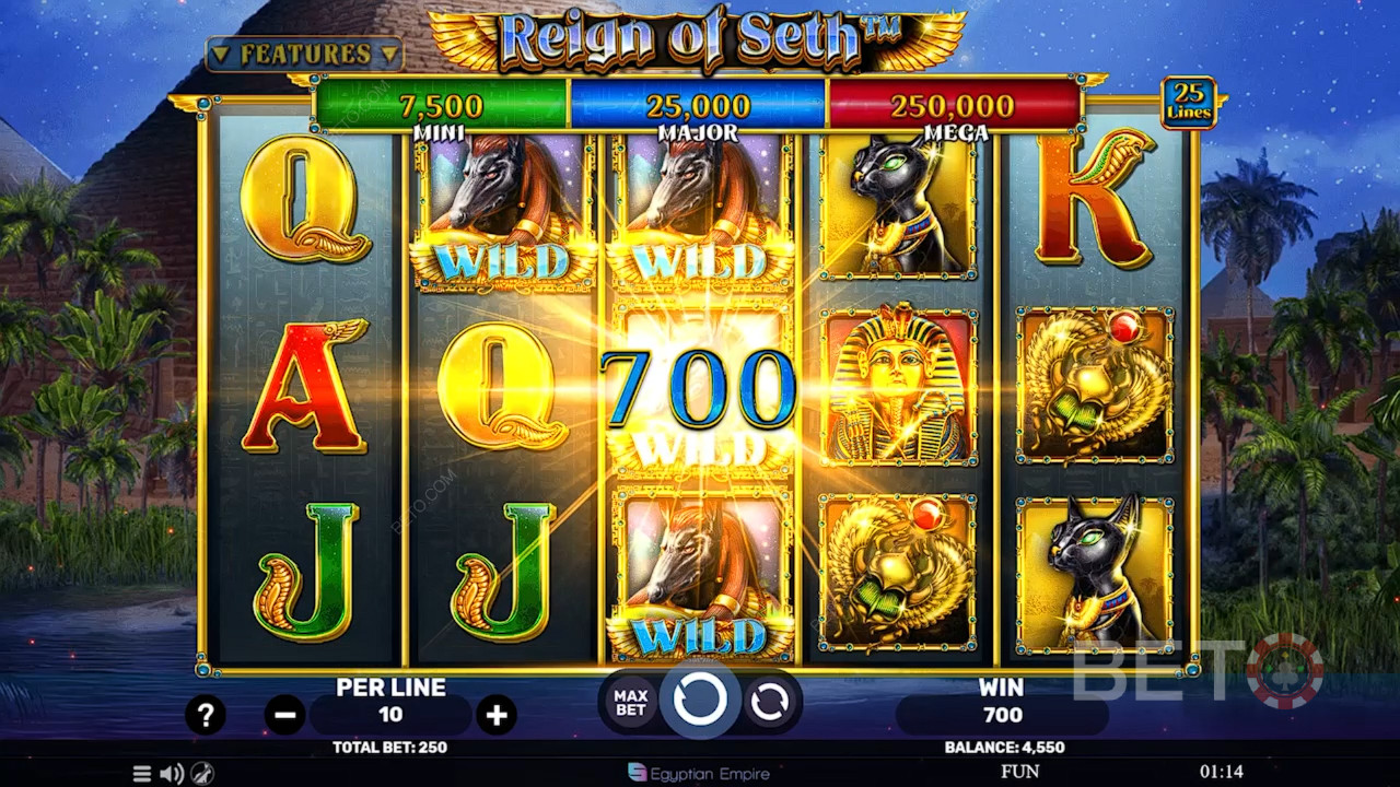 Преглед на царуването на Сет от BETO Slots