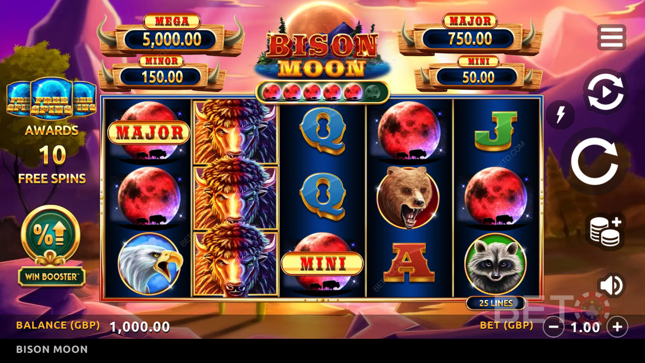 Bison Moon Преглед от BETO Slots
