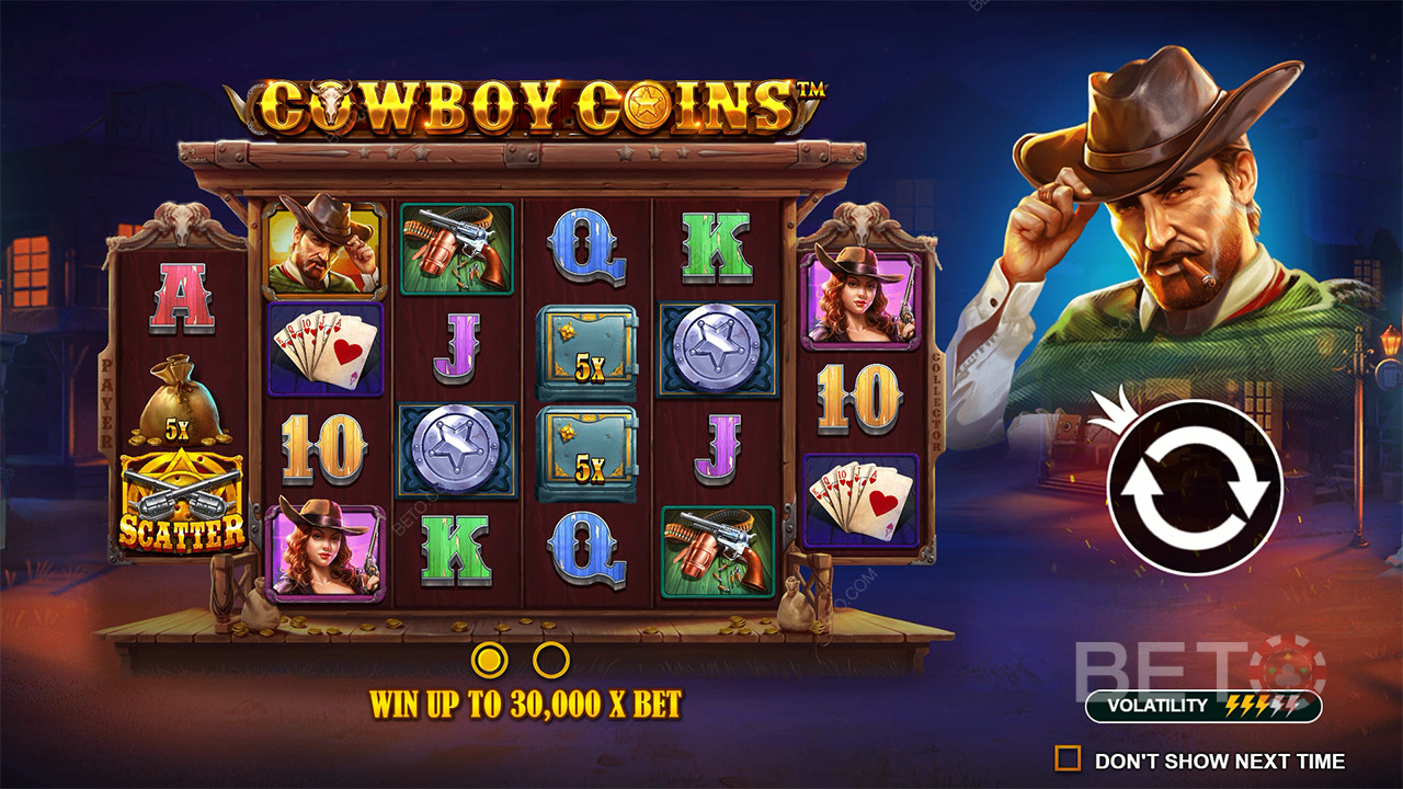 Присъда за Cowboy Coins слот машина