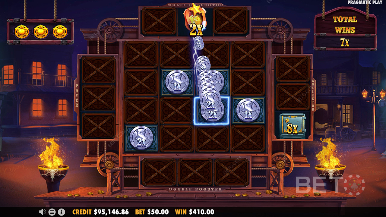 Бонус функции, обяснени в Cowboy Coins от Pragmatic Play