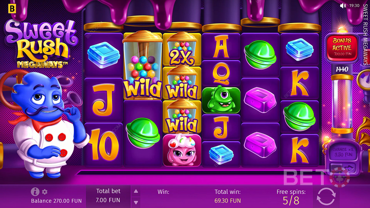 Sweet Rush Megaways Преглед от BETO Slots