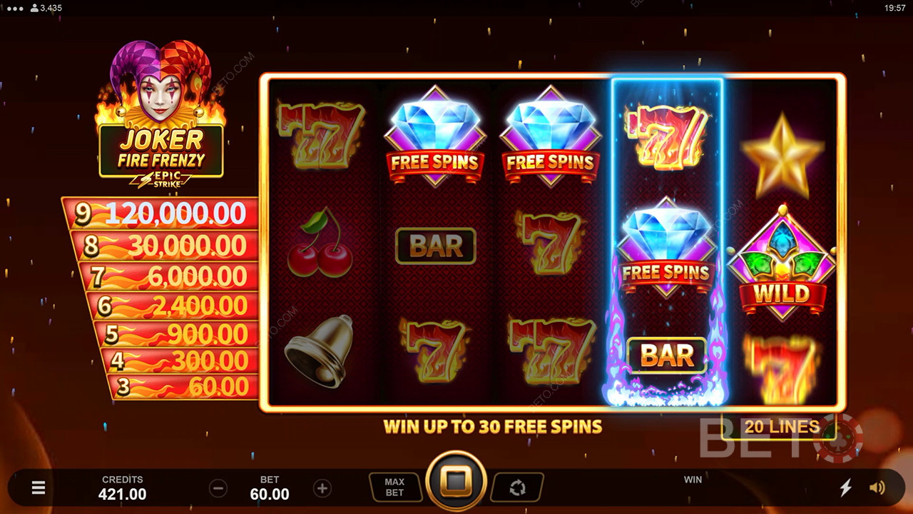 Жокер Fire Frenzy Преглед от BETO Slots