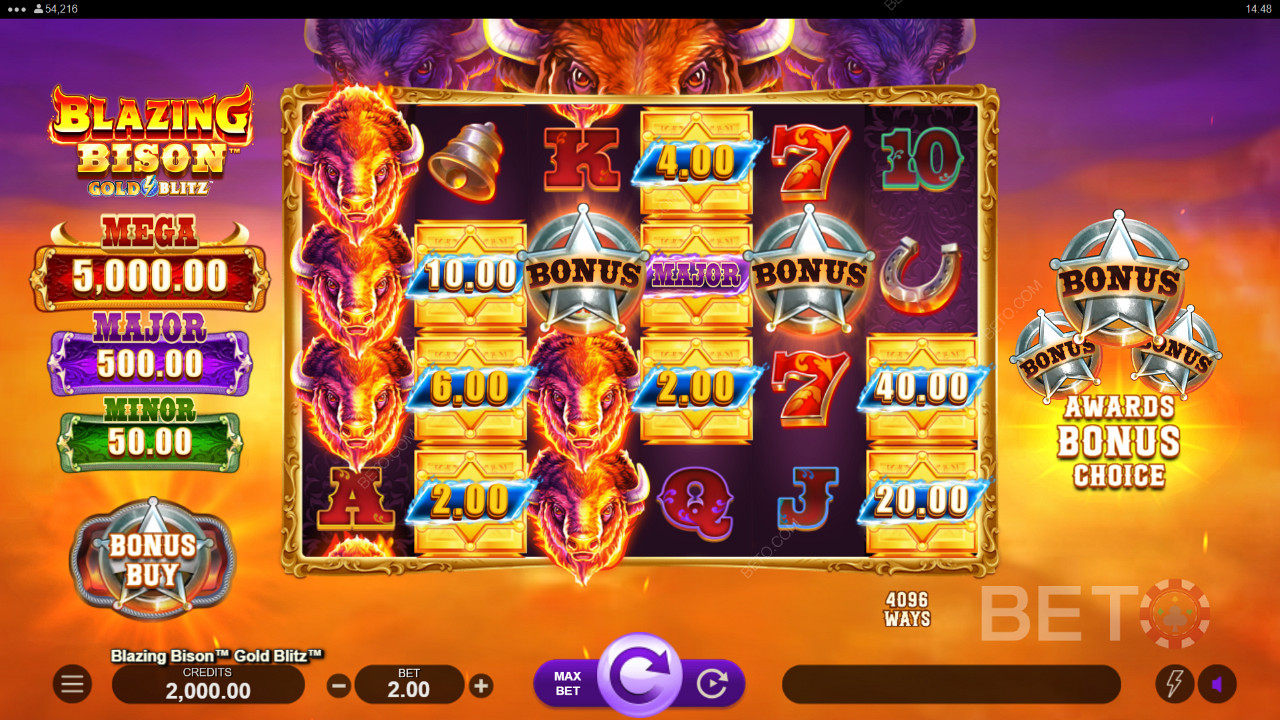 Blazing Bison Gold Blitz Преглед от BETO Slots