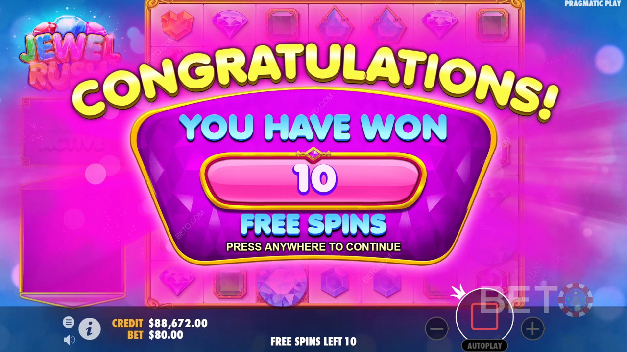 Спечелете 5 000x залога си в слота Jewel Rush!
