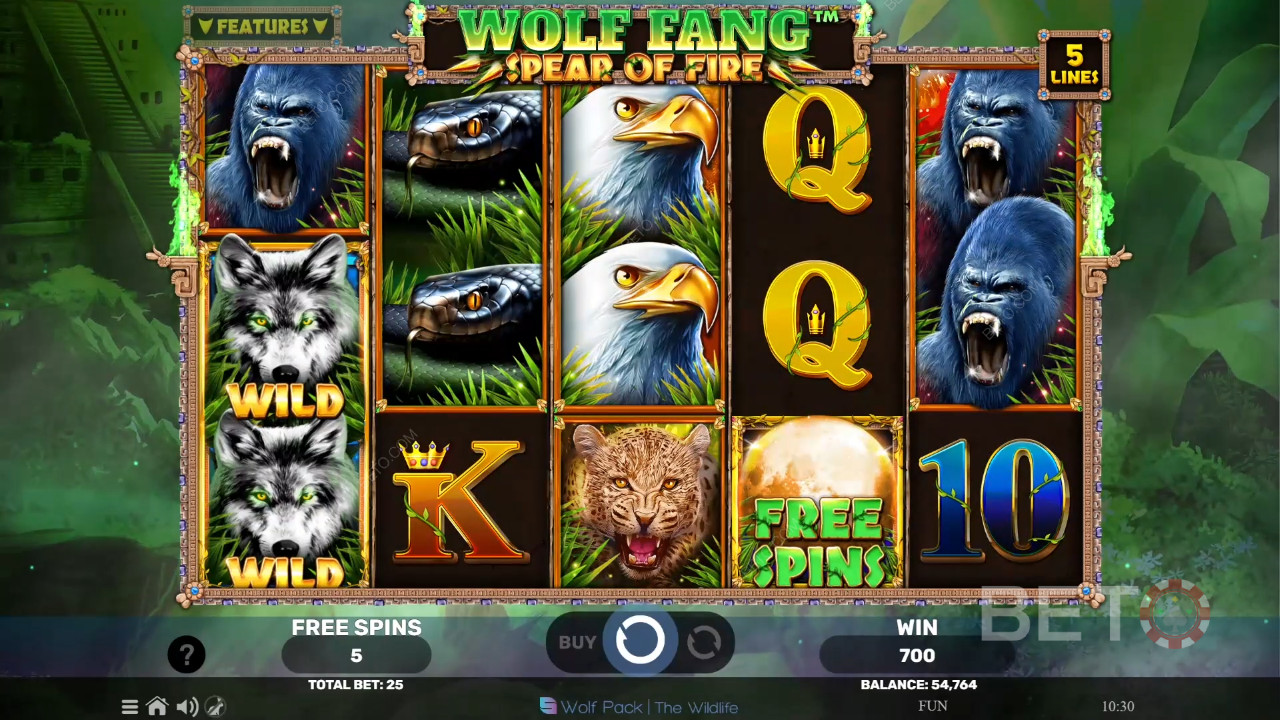 Wolf Fang Spear of Fire Преглед от BETO Slots