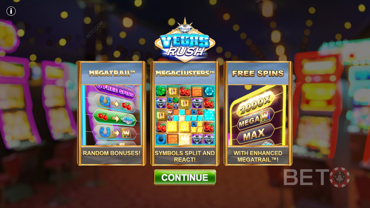 Vegas Rush онлайн слот е един от най-добрите слотове по отношение на функции
