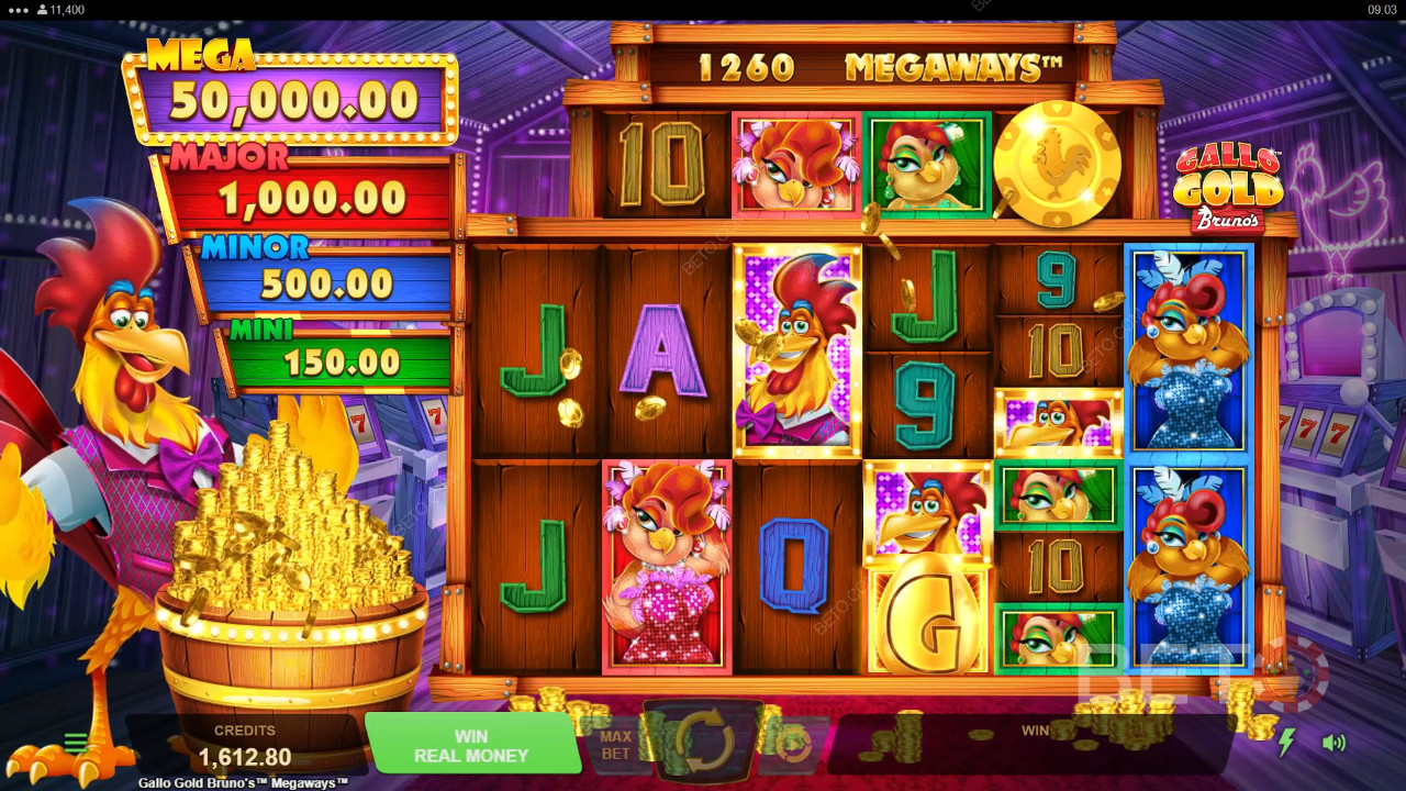 Преглед на Gallo Gold Megaways на Бруно от BETO Slots