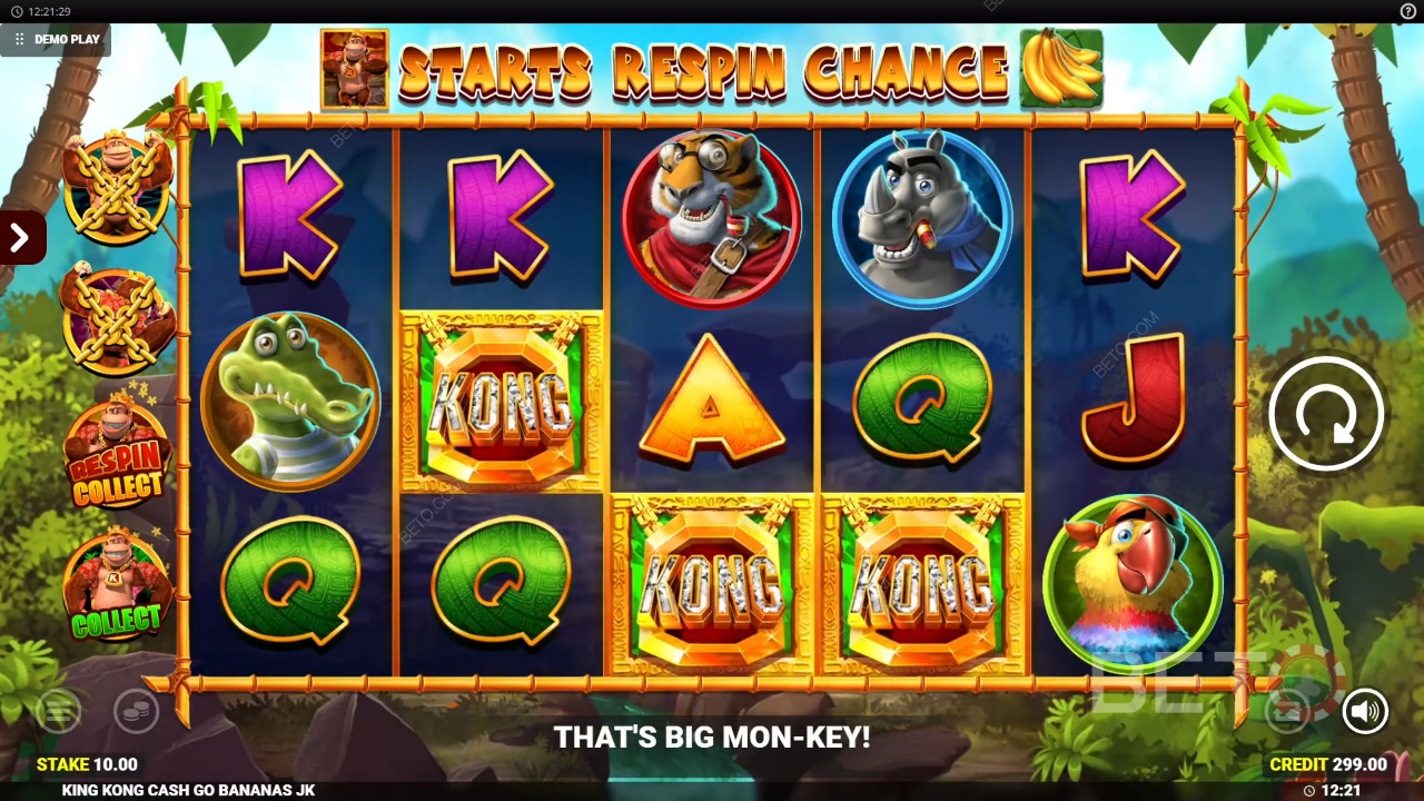 King Kong Cash Go Bananas Преглед от BETO Slots