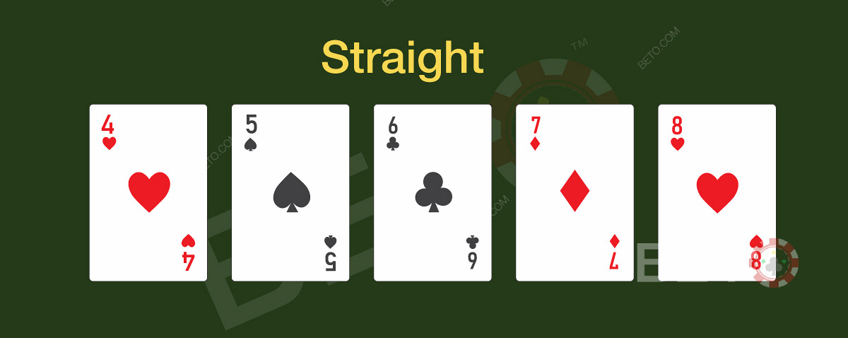 Стрейтът е една от най-добрите ръце в покера
