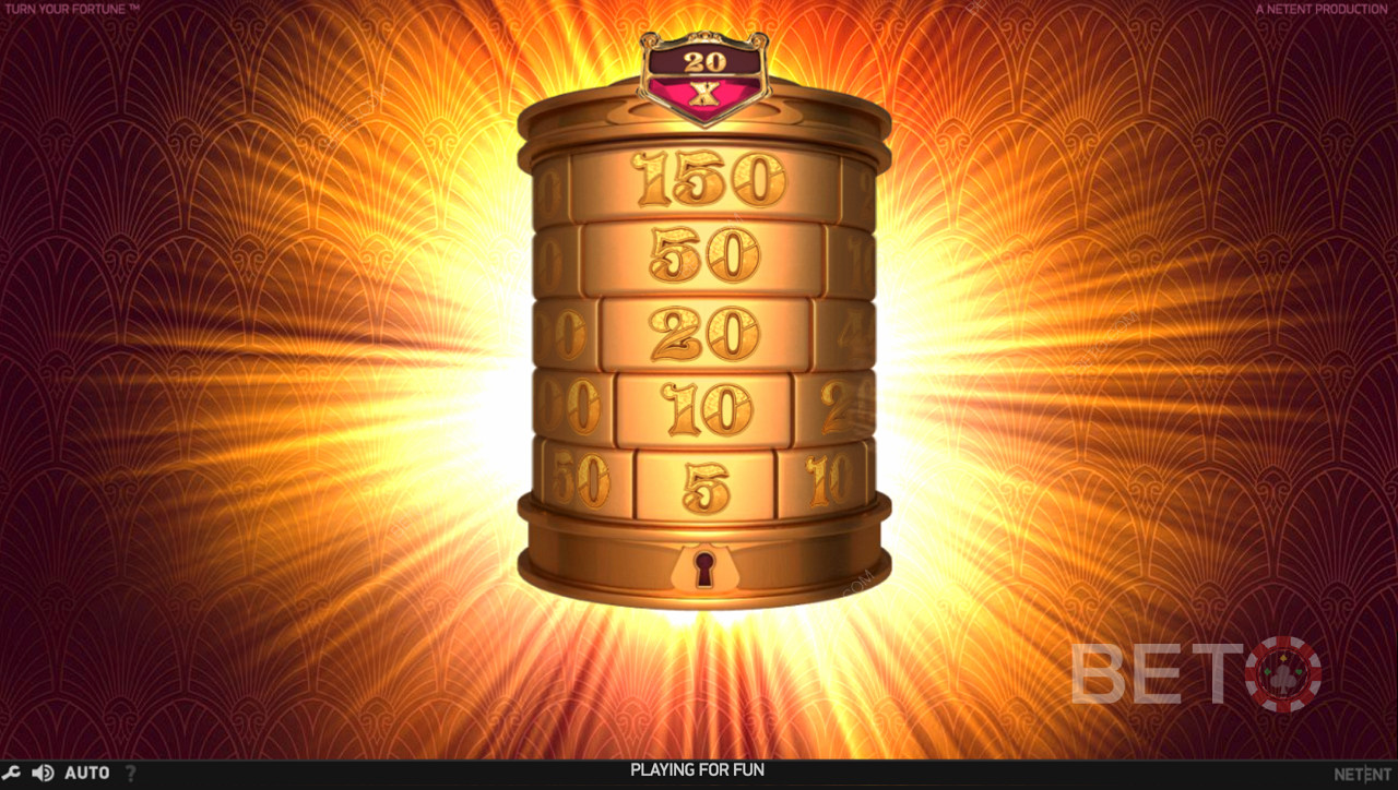 Подписът Golden Win Cylinder в Turn Your Fortune