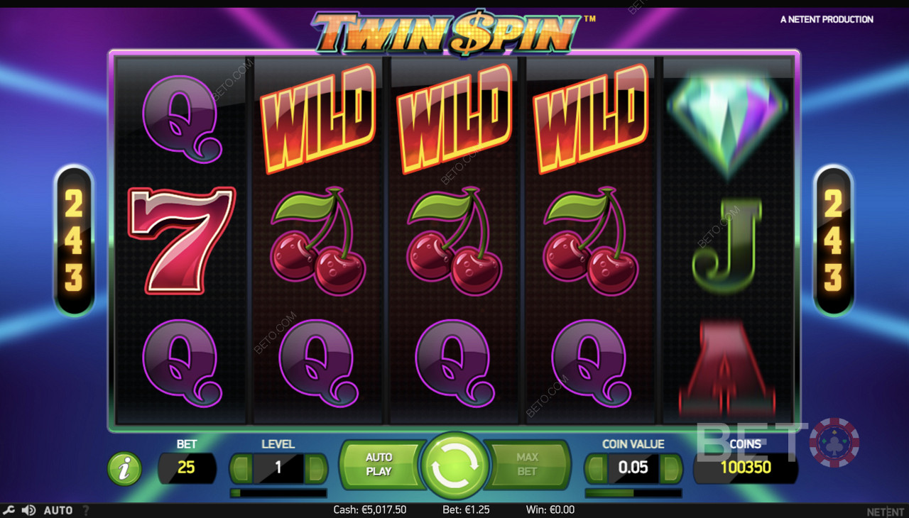 Комбинация от три вида в Twin Spin