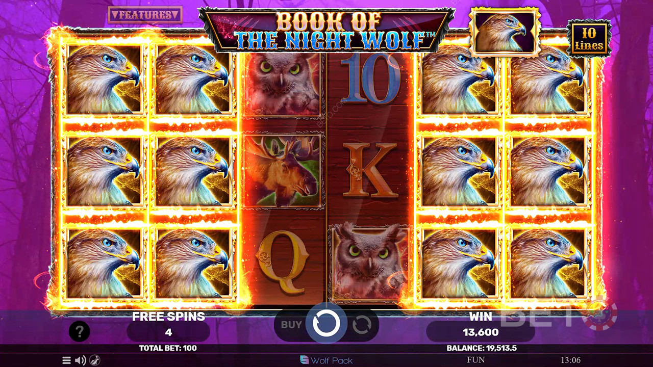 Книгата на нощния вълк Преглед от BETO Slots