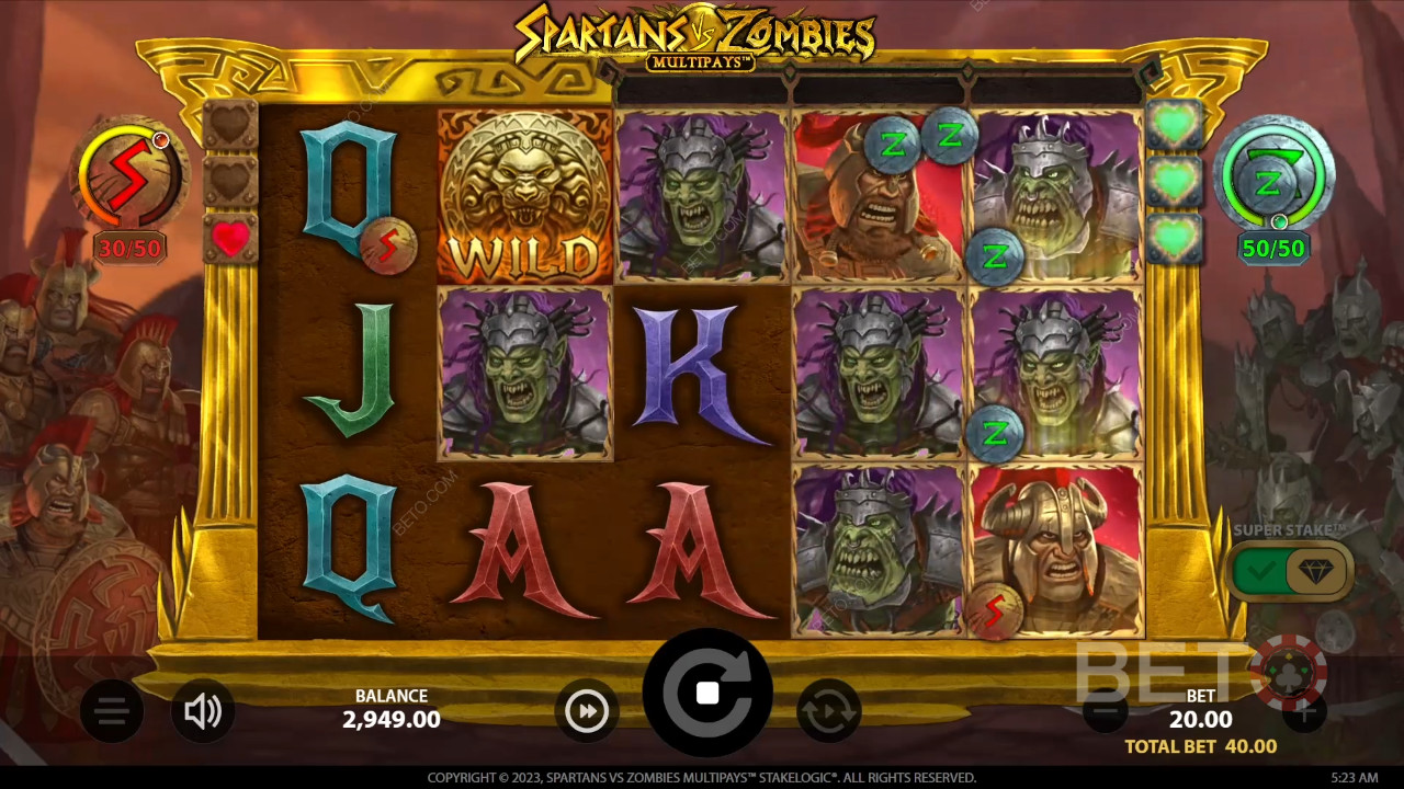 Spartans vs Zombies Преглед от BETO Slots