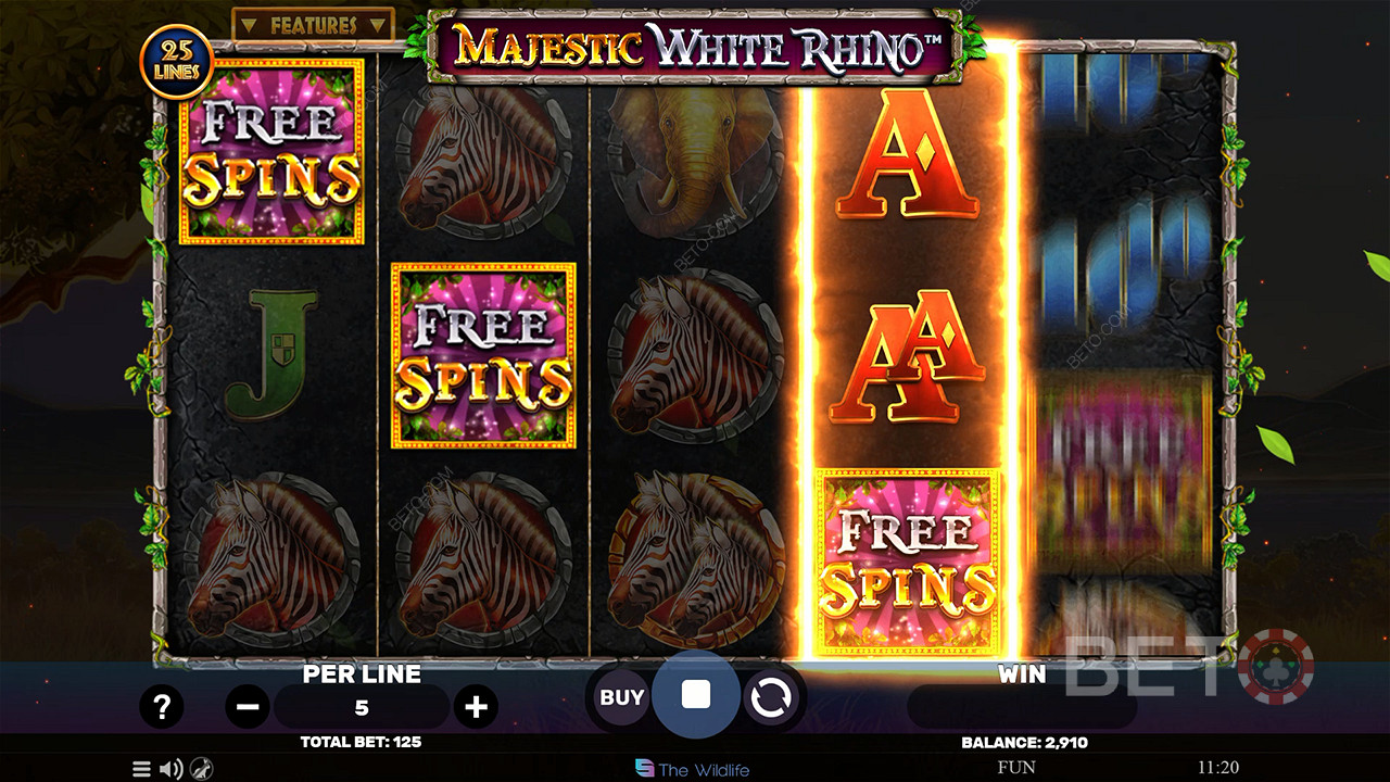 Majestic White Rhino Играй Безплатно