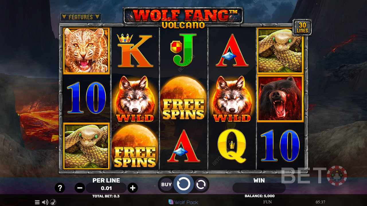 Wolf Fang - Volcano Играй Безплатно