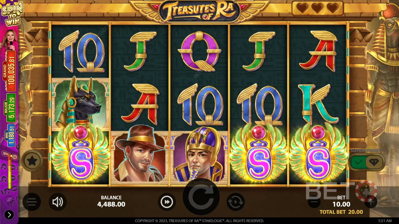 Съкровища на Ra Преглед от BETO Slots