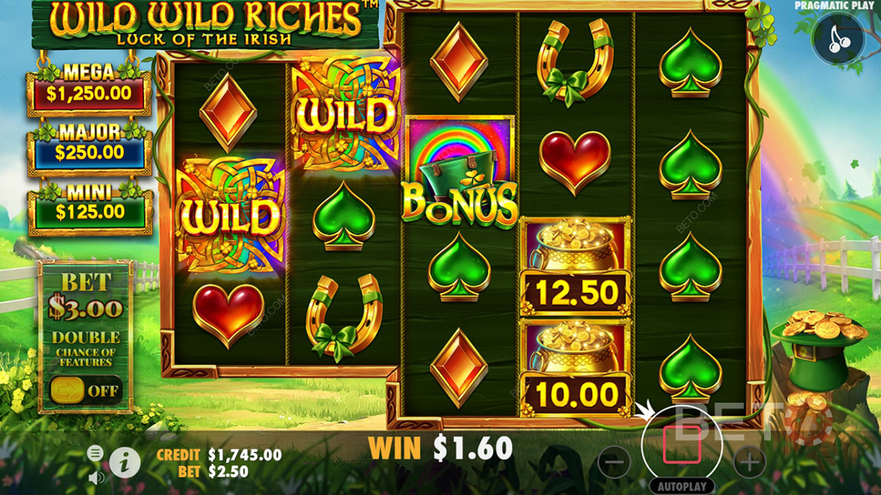 Вземете уайлд символите, за да спечелите вълнуващи суми в Wild Wild Riches