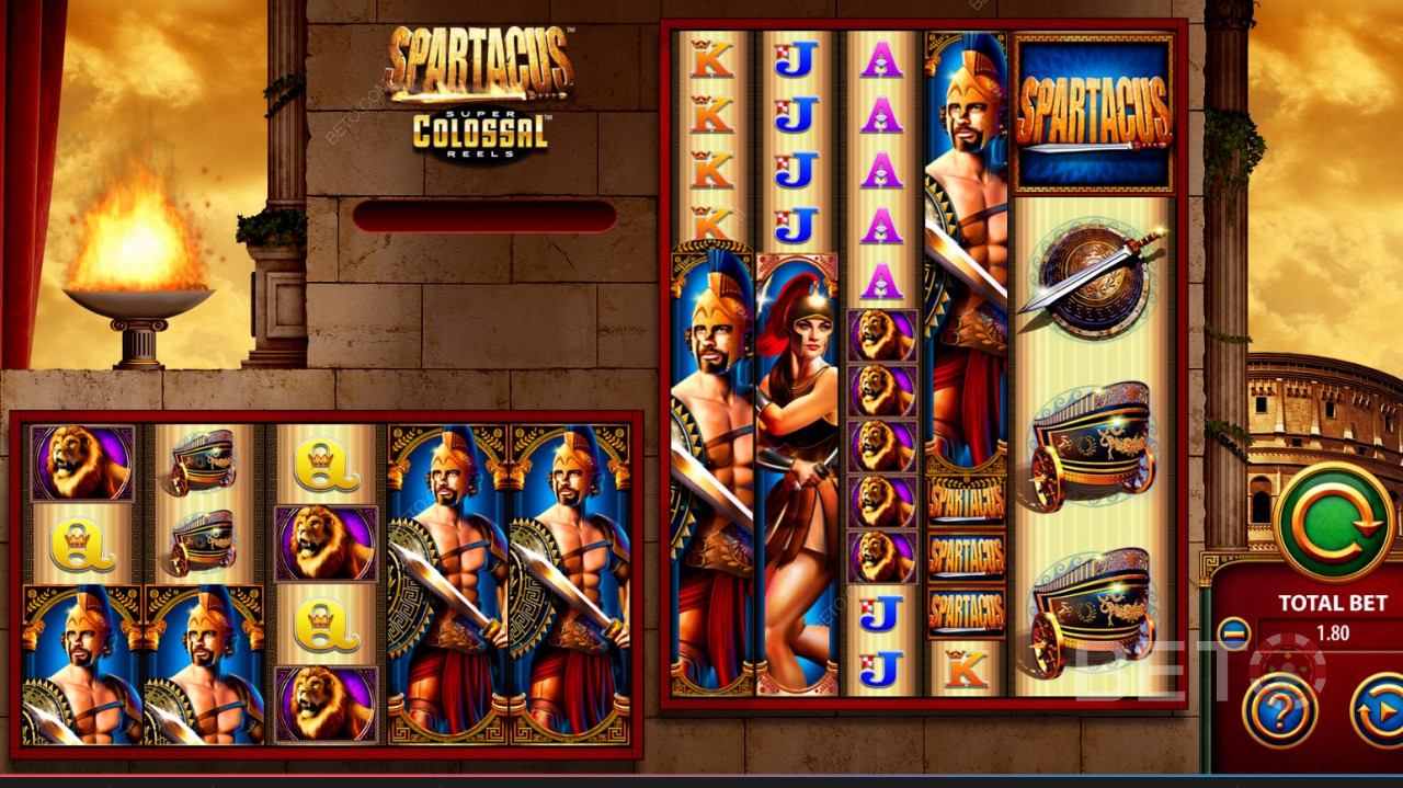 Spartacus Super Colossal Reels Игрална машина