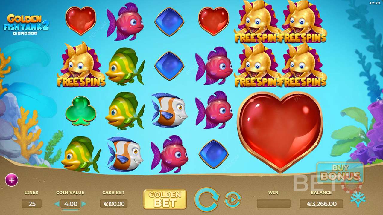 Golden Fish Tank 2 Gigablox Преглед от BETO Slots
