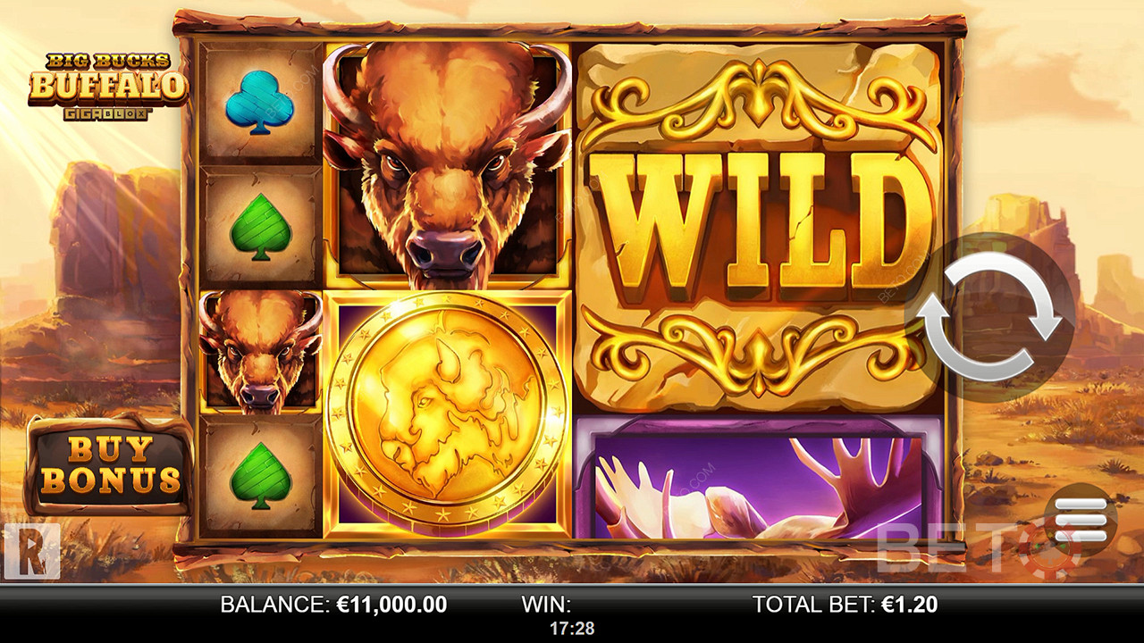 Big Bucks Buffalo Gigablox Играй Безплатно