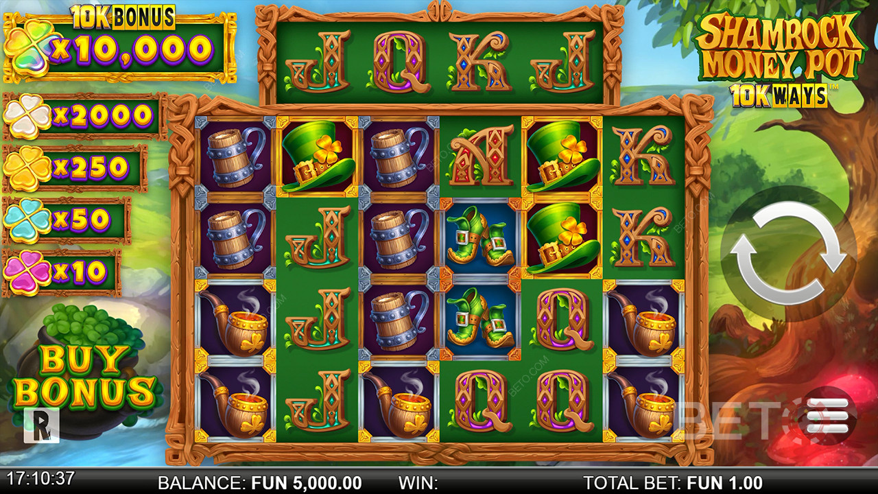 Shamrock Money Pot 10K начини Преглед от BETO Slots