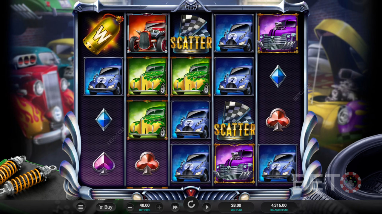 Hot Rod Racers Преглед от BETO Slots