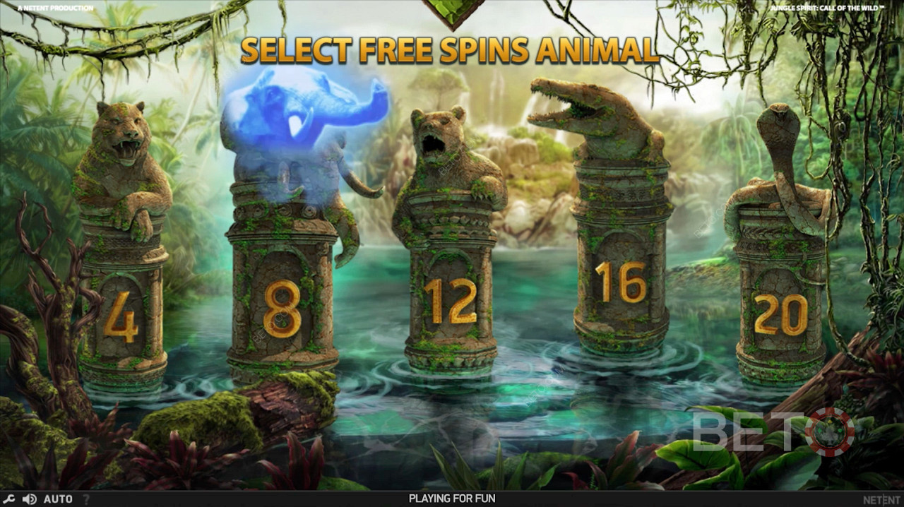 Избор на безплатни завъртания Animal в Jungle Spirit: Call of the Wild