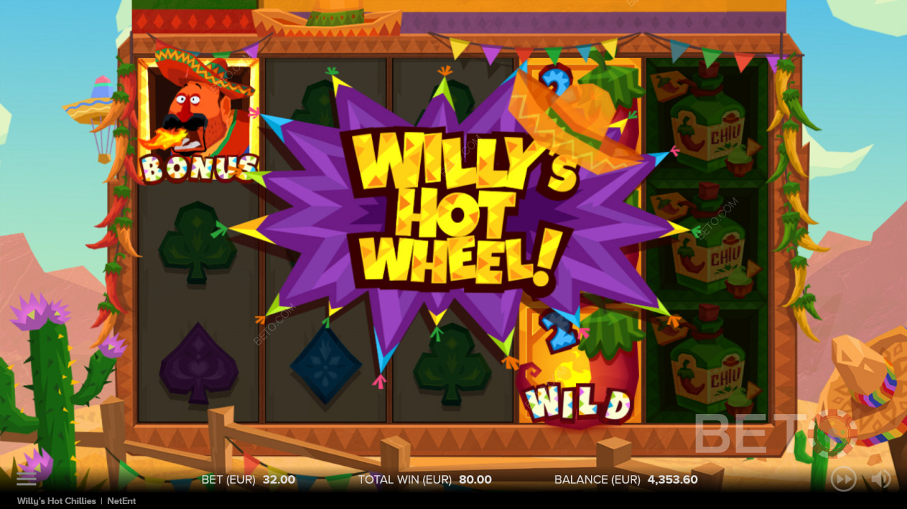 Задействане на специалната функция на Hot Wheel на Уили
