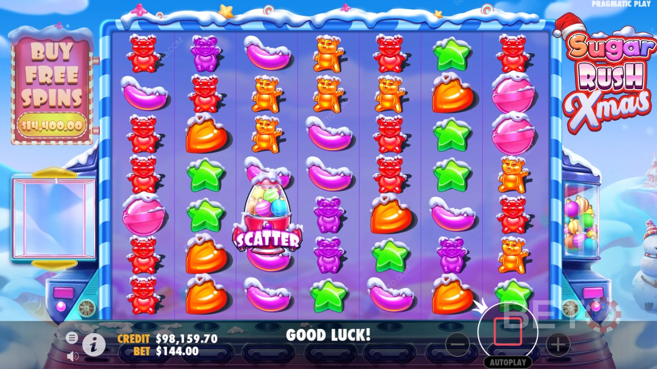 Sugar Rush Коледа Преглед от BETO Slots