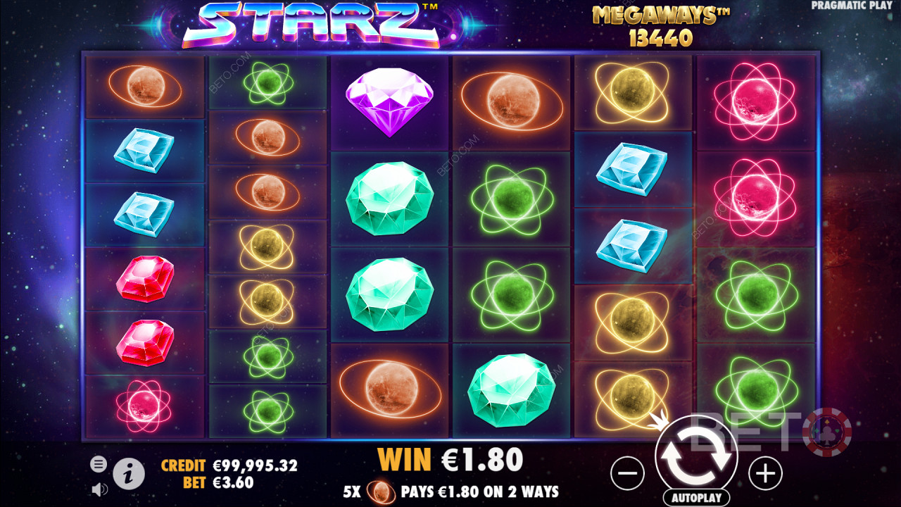 Starz Megaways Преглед от BETO Slots