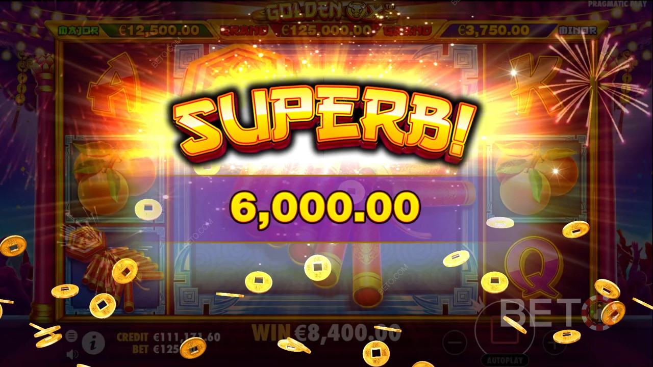 Спечелете 1000x залога си в слот машината Golden Ox!