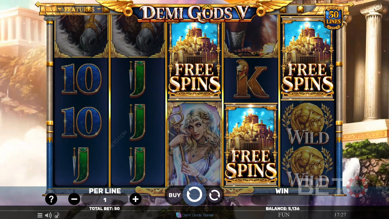 Demi Gods V Преглед от BETO Slots