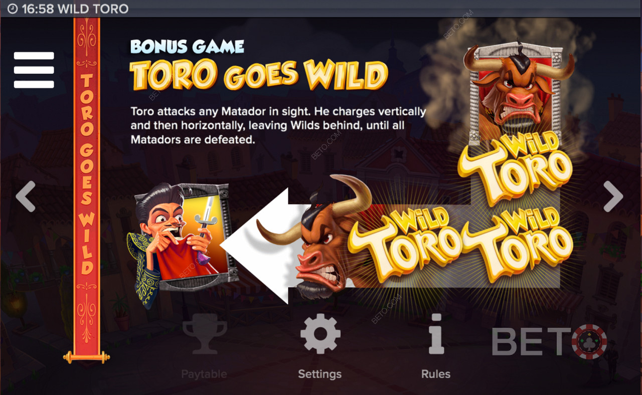 Специални функции в слота Wild Toro
