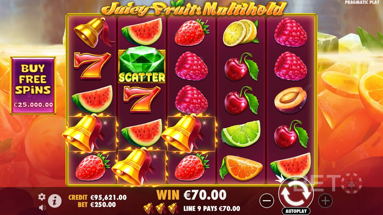 Спечелете 8000x залога си в онлайн слота Juicy Fruits Multihold!