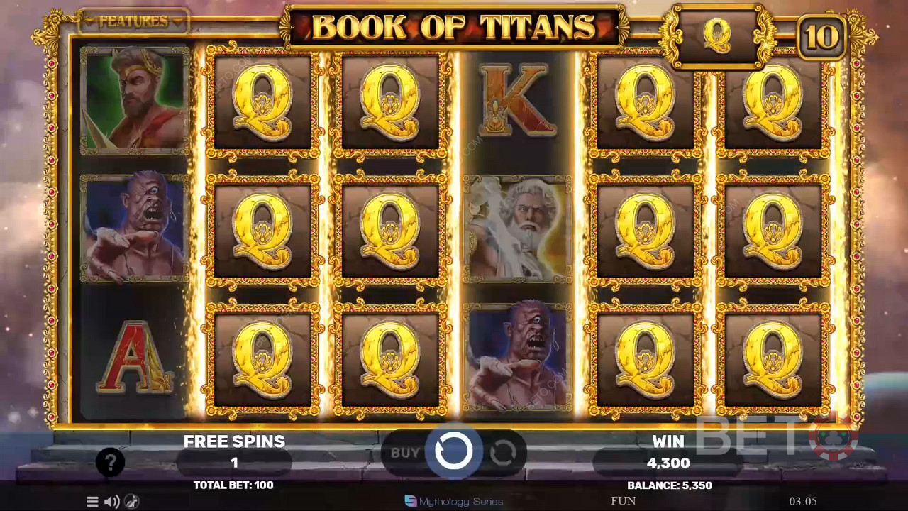 Бонус функции, обяснени в Book of Titans от Spinomenal