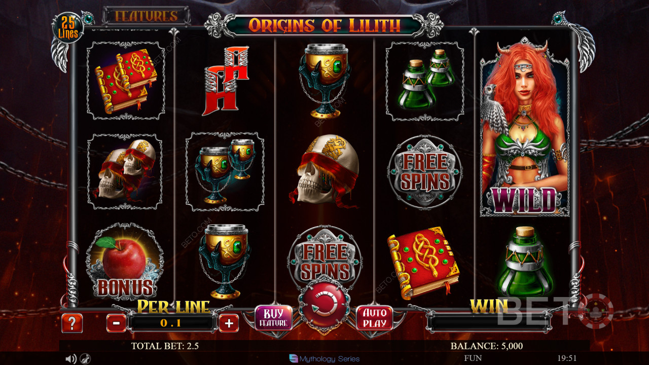 Произход на Lilith Преглед от BETO Slots