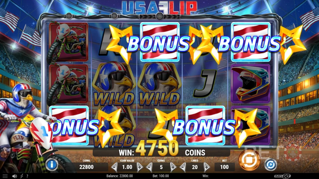 САЩ Flip Преглед от BETO Slots