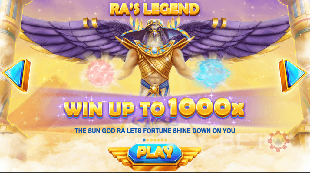 Спечелете скъпоценни подаръци, тъй като богът на Слънцето - Ra Legend ви благославя!