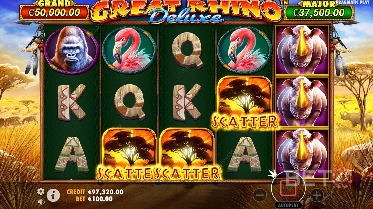 Great Rhino Deluxe Преглед от BETO Slots