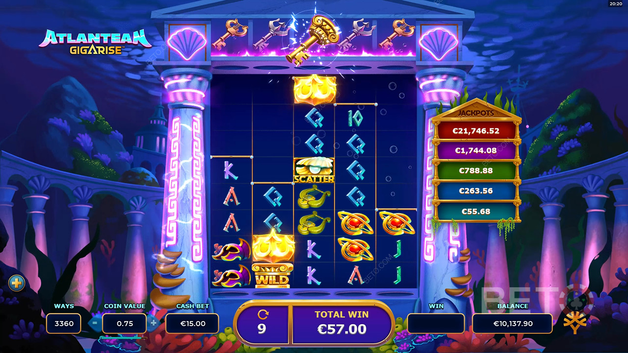 Atlantean Gigarise Преглед от BETO Slots