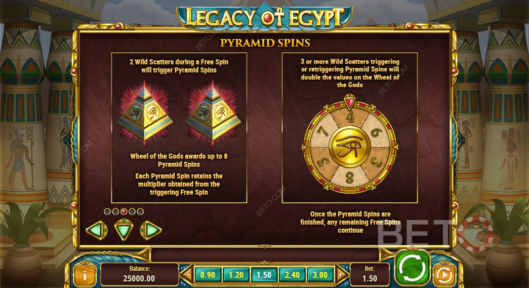 Безплатни завъртания в Legacy Of Egypt