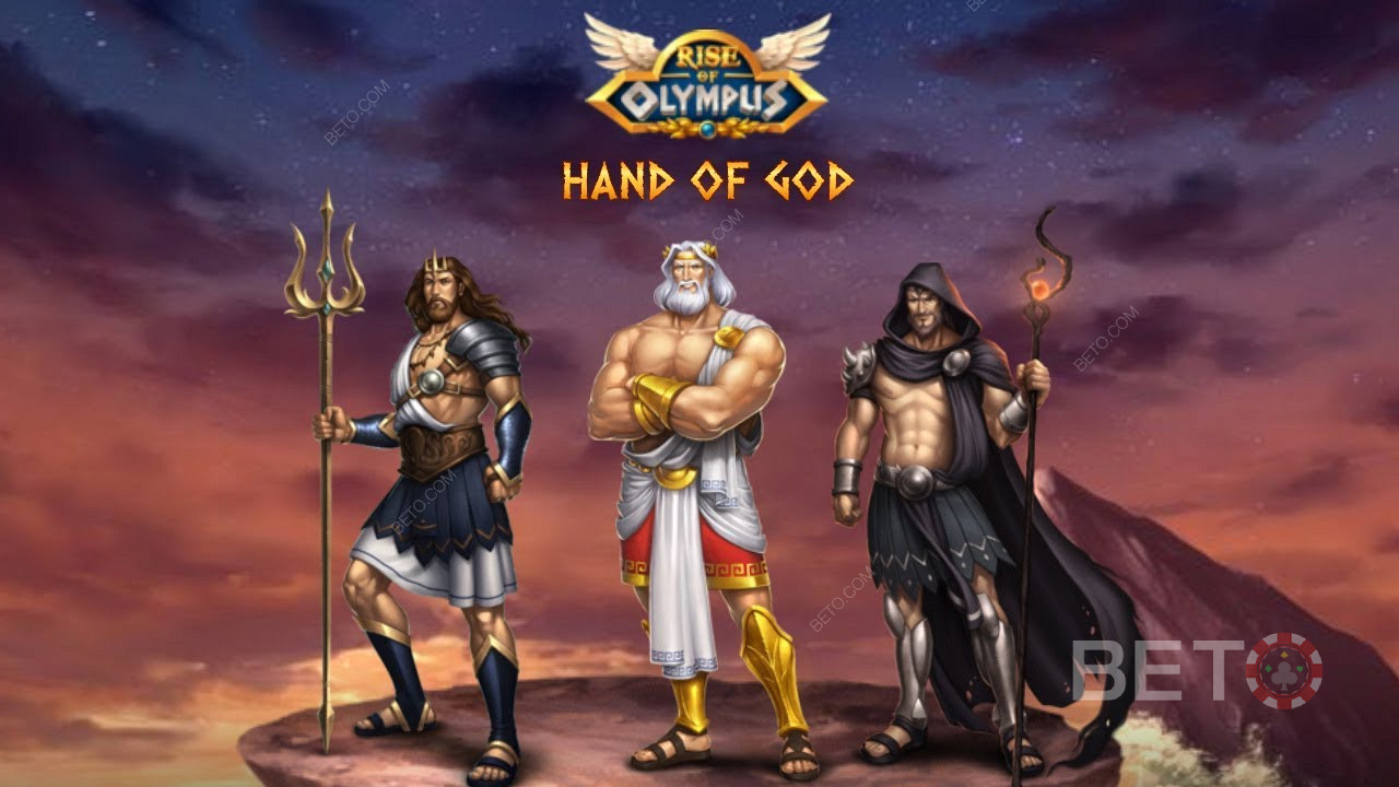 Ръката на Бога е функция, която ви дава награди при безпечеливши завъртания в Rise of Olympus.
