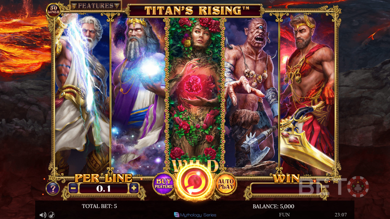 Titans Rising Преглед от BETO Slots